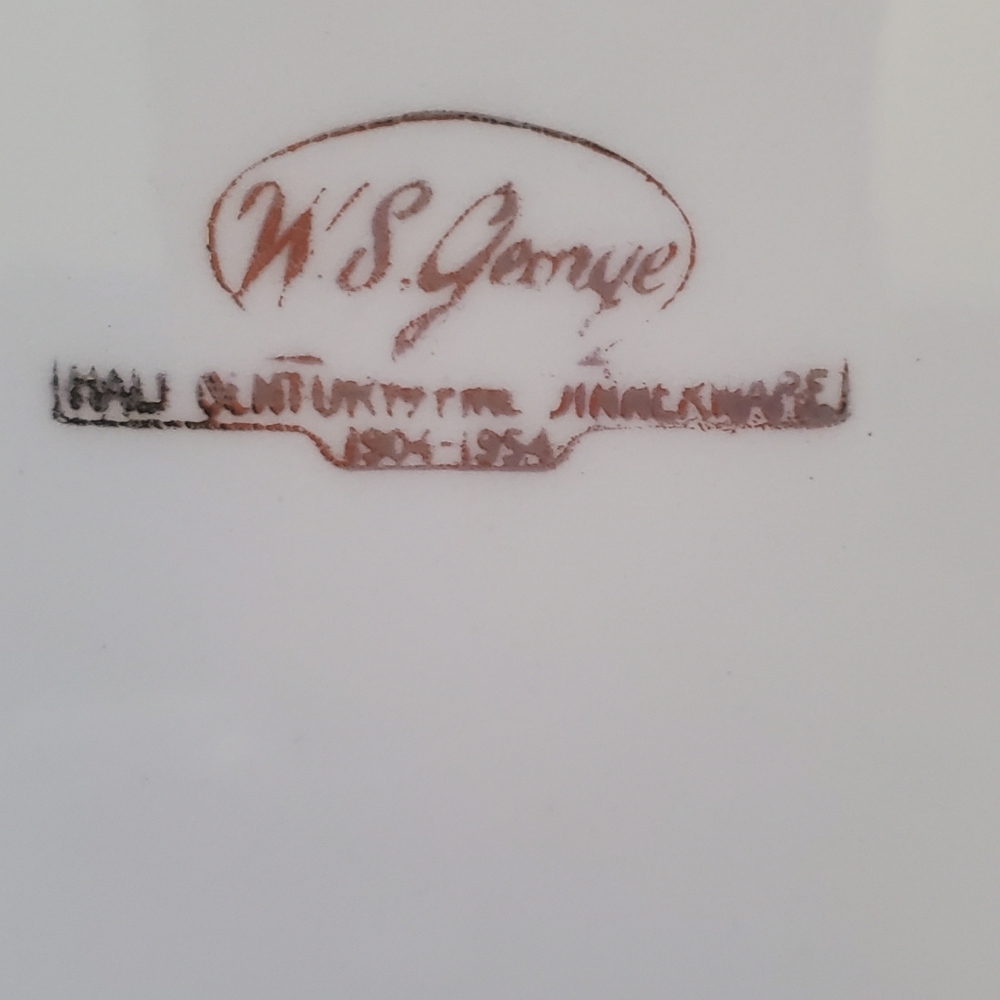 Vintage WS George Bolero Peach Blossom 10" Plates Year 1904-1954 Fine China - Picture 4 of 4